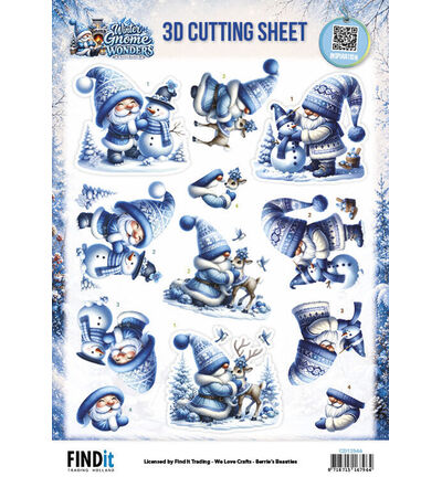 CD12546 - Find-it - 3D-Ausschneidebogen 10 Stück – Frosty Friends