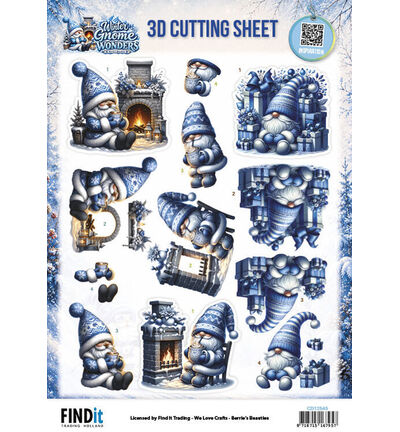 CD12545 - Find-it - 3D-Ausschneidebogen 10 Stück – Winter Comforts