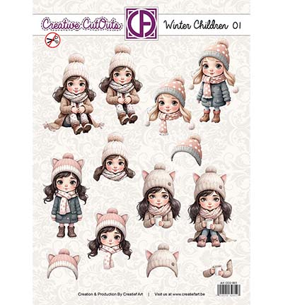 CCO-001 - Creative CutOuts - Winter Children 01