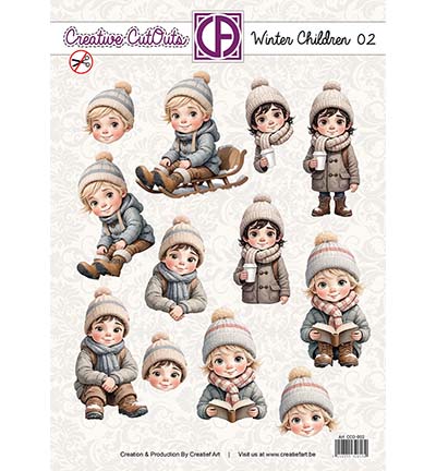CCO-002 - Creative CutOuts - Winter Children 02