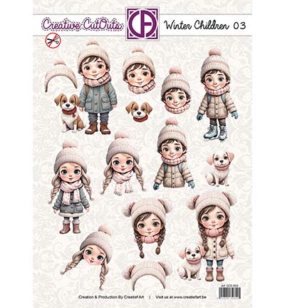 CCO-003 - Creative CutOuts - Winter Children 03