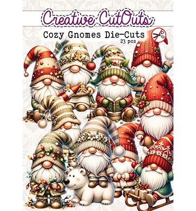 CCODC-001 - Creatief Art - Cozy Gnomes 23 stuks