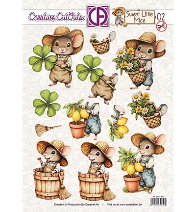 CCO-018 - Creatief Art - Sweet Little Mice 02