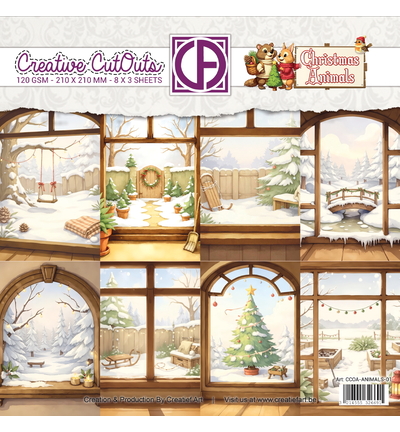 CCOA-ANIMALS-01 - Creative CutOuts - Christmas Animals 01