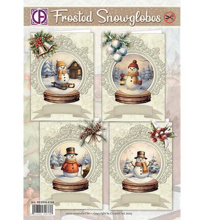 55517 - Kaartenpakket, Frosted Snowglobes
