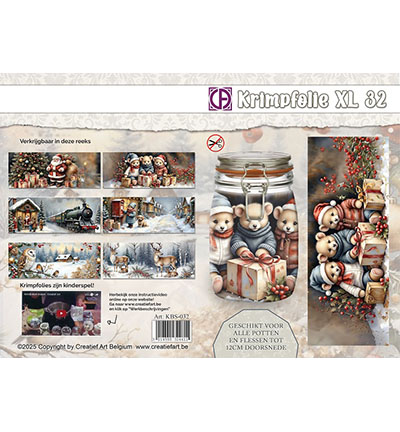 KBS-032 - Creative CutOuts - Krimpfolie Fles/pot XL nr. 32