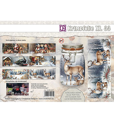 KBS-033 - Creative CutOuts - Krimpfolie Fles/pot XL nr. 33