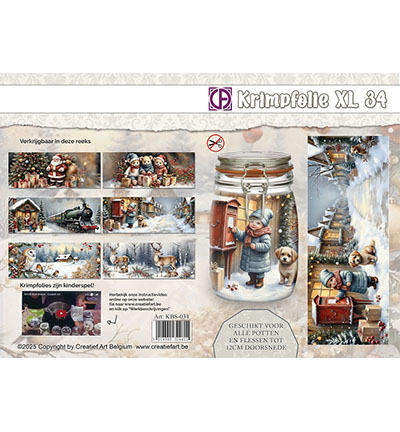 KBS-034 - Creative CutOuts - Bouteille/pot sous film rétractable nr. 34 - 