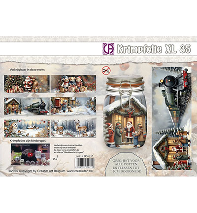 KBS-035 - Creative CutOuts - Krimpfolie Fles/pot XL nr. 35