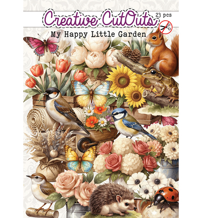 CCODC-PLUS-001 - Creative CutOuts - My Happy Little Garden - 23 pièces
