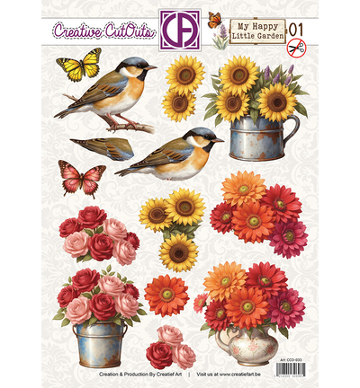 CCO-033 - Creative CutOuts - My Happy Little Garden 01
