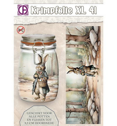 KBS-041 - Creative CutOuts - Krimpfolie Fles/pot, tot 9.5cm, nr. 41