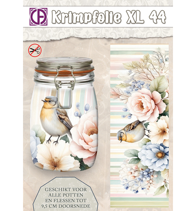 KBS-044 - Creative CutOuts - Krimpfolie Fles/pot, tot 9.5cm, nr. 44