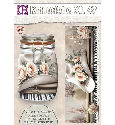 KBS-047 - Creative CutOuts - Krimpfolie Fles/pot, tot 9.5cm, nr. 47