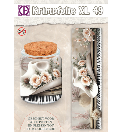 KBS-049 - Creative CutOuts - Krimpfolie Fles/pot, tot 8cm, nr. 49