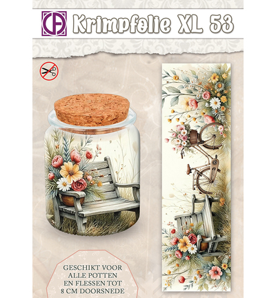 KBS-053 - Creative CutOuts - Krimpfolie Fles/pot, tot 8cm, nr. 53