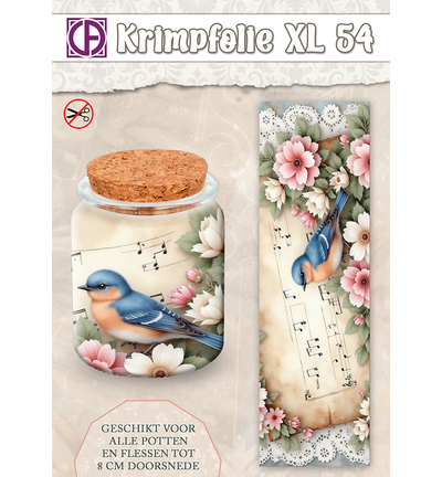 KBS-054 - Creative CutOuts - Krimpfolie Fles/pot, tot 8cm, nr. 54