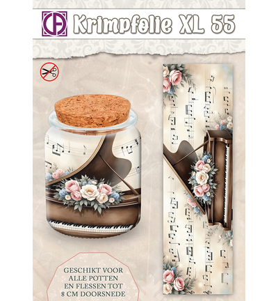 KBS-055 - Creative CutOuts - Krimpfolie Fles/pot, tot 8cm, nr. 55
