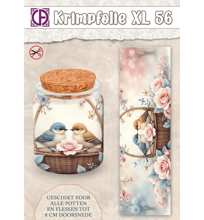KBS-056 - Creative CutOuts - Krimpfolie Fles/pot, tot 8cm, nr. 56