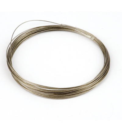 10829-4001 - Hobby Crafting Fun - Beading wire with coating, Platinum