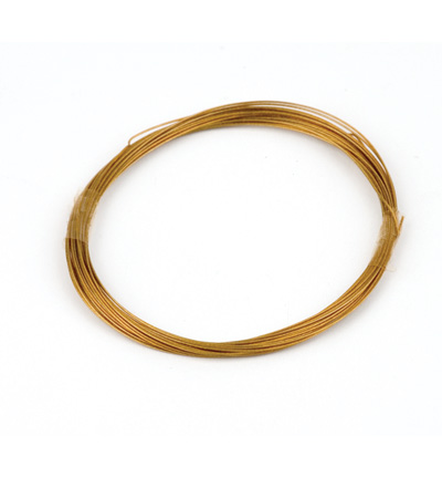 10829-4002 - Hobby Crafting Fun - Beading wire with coating, Gilt
