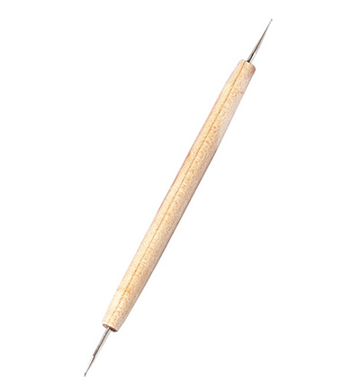 11411-0001 - Hobby Crafting Fun - Embossing stencil tool with Wooden handle