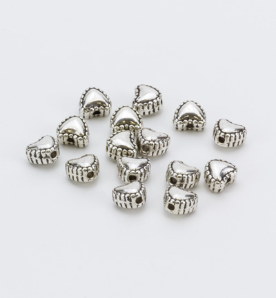 10303-9511 - Hobby Crafting Fun - Metal spacer beads, Platinum
