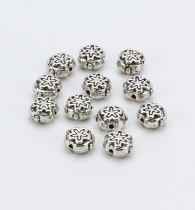 10303-9513 - Hobby Crafting Fun - Metal spacer beads, Platinum