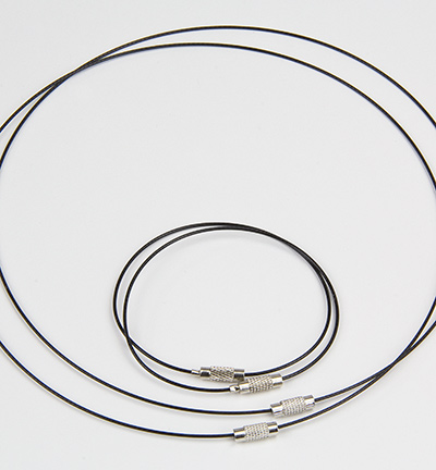 12171-7104 - Hobby Crafting Fun - (2)Necklace  + (2)Bracelet, black