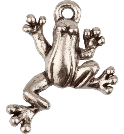 11808-1731 - Hobby Crafting Fun - Pendant frog, Platinum