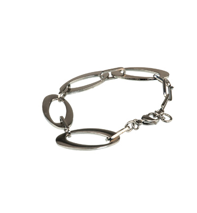 12172-7223 - Hobby Crafting Fun - Stainless steel Bracelet, Oval