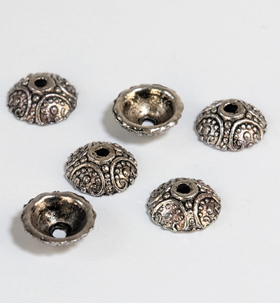 12245-4514 - Hobby Crafting Fun - Bead caps,Platinum
