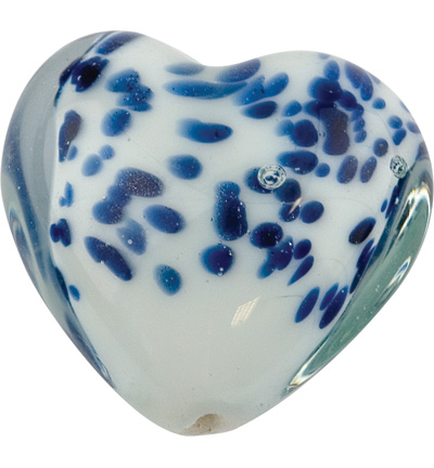 12128-2801 - Hobby Crafting Fun - Heart, Blue/white