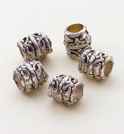 12028-0001 - Hobby Crafting Fun - Bead 2 Bead Jewelry: Metal beads, Platinum