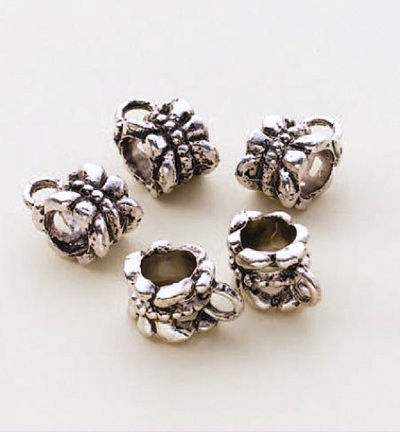12028-0003 - Hobby Crafting Fun - Bead 2 Bead Jewelry: Metal beads, Platinum