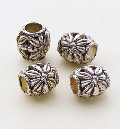 12028-0005 - Hobby Crafting Fun - Bead 2 Bead Jewelry: Metal beads, Platinum