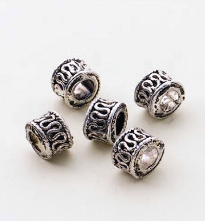 12028-0009 - Hobby Crafting Fun - Bead 2 Bead Jewelry: Metal beads, Platinum