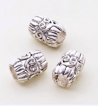 12028-0019 - Hobby Crafting Fun - Bead 2 Bead Jewelry: Metal beads, Platinum