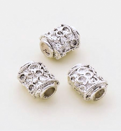 12028-0025 - Hobby Crafting Fun - Bead 2 Bead Jewelry: Metal beads, Platinum