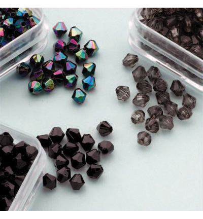12034-0407 - Hobby Crafting Fun - Acrylic beads trio, diamond shape