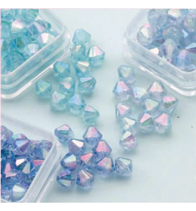 12034-0604 - Hobby Crafting Fun - Acrylic beads trio, diamond shape