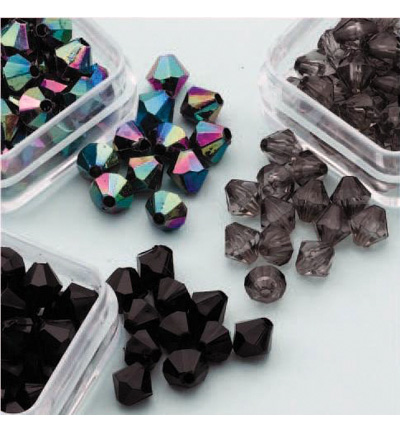 12034-0607 - Hobby Crafting Fun - Acrylic beads trio, diamond shape
