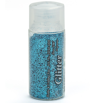 12142-4222 - Hobby Crafting Fun - Glitter Fine, Turquoise