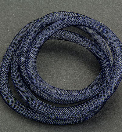 12298-9805 - Hobby Crafting Fun - Fish Net Tubes, Navy Blue