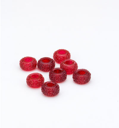 12352-5204 - Hobby Crafting Fun - Resin Beads, Red Shades