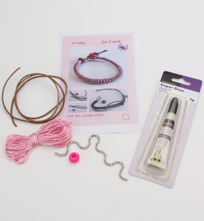 12360-6004 - Hobby Crafting Fun - Armbandset Pink
