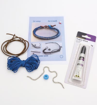 12360-6006 - Hobby Crafting Fun - Armbandset Königsblau