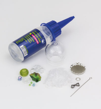 12359-5907 - Hobby Crafting Fun - Domes Set 7 with Crystalina leave