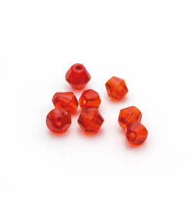 11809-2302 - Hobby Crafting Fun - Diamond glass beads, Red
