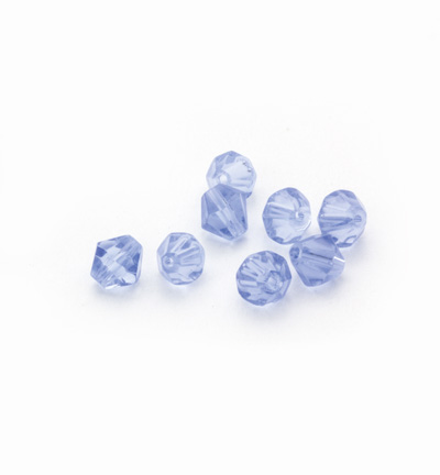 11809-2306 - Hobby Crafting Fun - Diamond glass beads, Lt. Sapphire